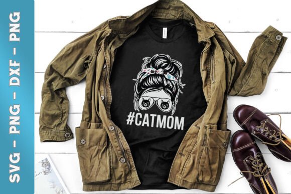 Cat Mom Messy Bun Hair Love SVG Review for Real Projects
