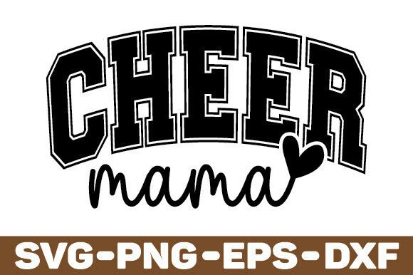 Cheer Mama SVG PNG PDF – A Versatile Graphic Design Asset for Creative Publishers