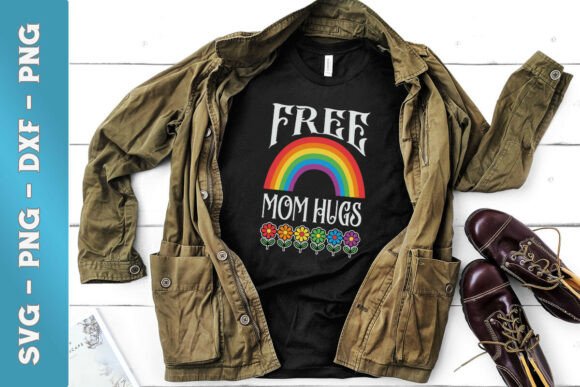 Free Mom Hugs Love Retro LGBT SVG: A Versatile Graphic for Crafters
