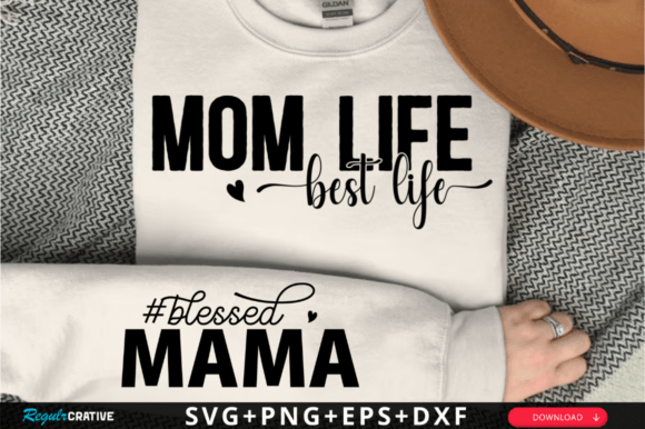 Mom Life Best Life Sleeve SVG Design: A Versatile Graphic for Crafts and Branding