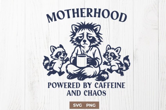 Motherhood Powered by Caffeine and Chaos: A Graphic Design Asset for Creative Branding