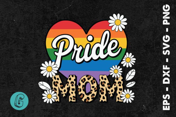 Pride Mom Mother’s Day SVG: A Vibrant Graphic Design Asset for Local Crafts and Branding