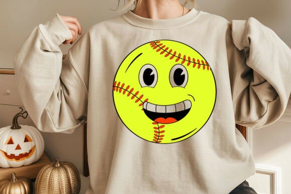Softball Happy Face SVG: A Versatile Graphic Design Asset for Crafts and Branding
